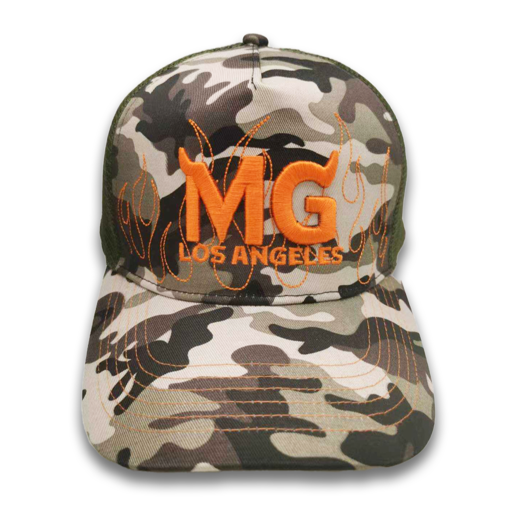Camouflage Orange Hat