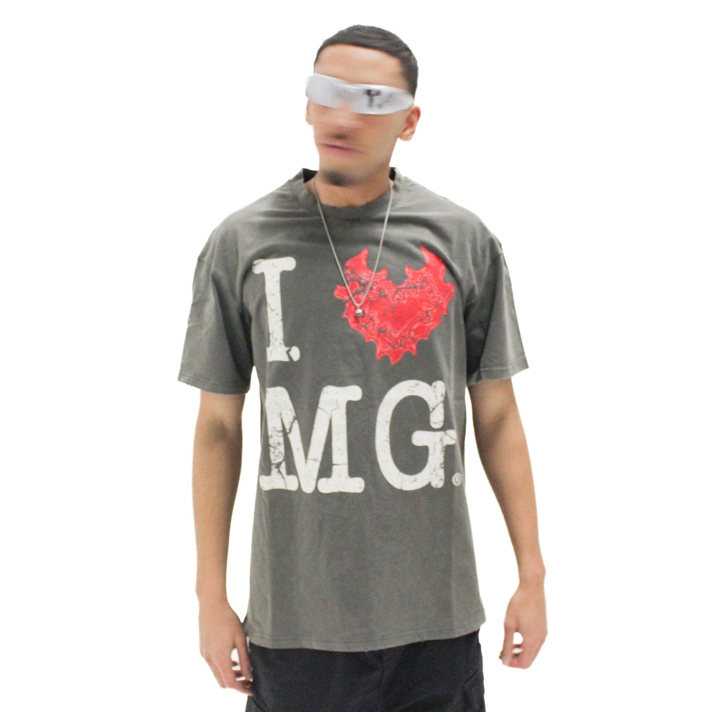 I Love MG - Vintage Grey Tee