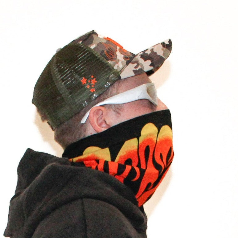 Camouflage Orange Hat