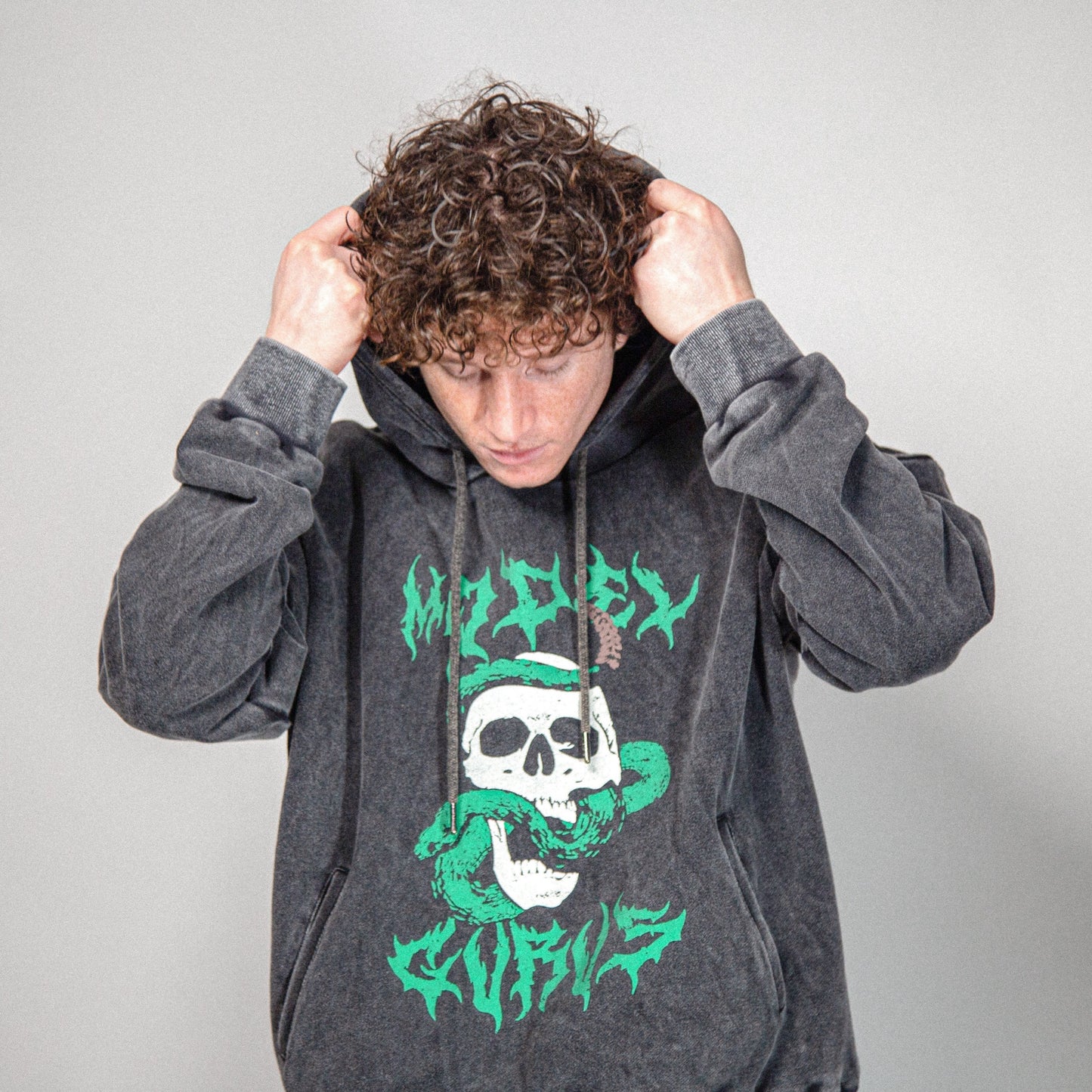 Poisoned Minds - Green Vintage Hoodie