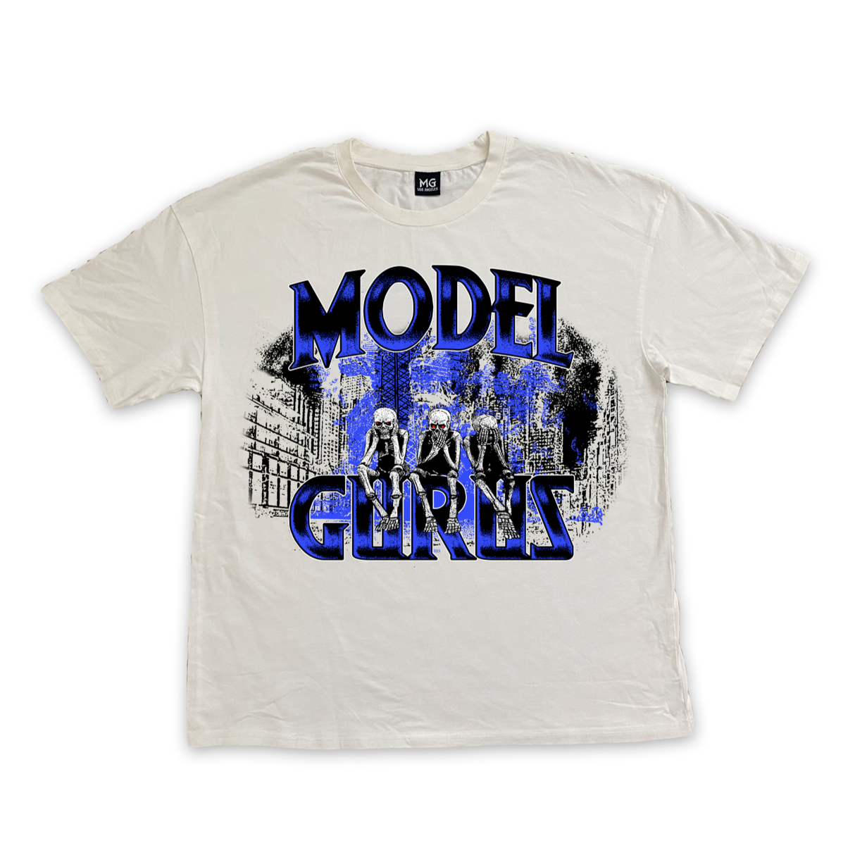 The 3 Evils of Society - White Vintage tee