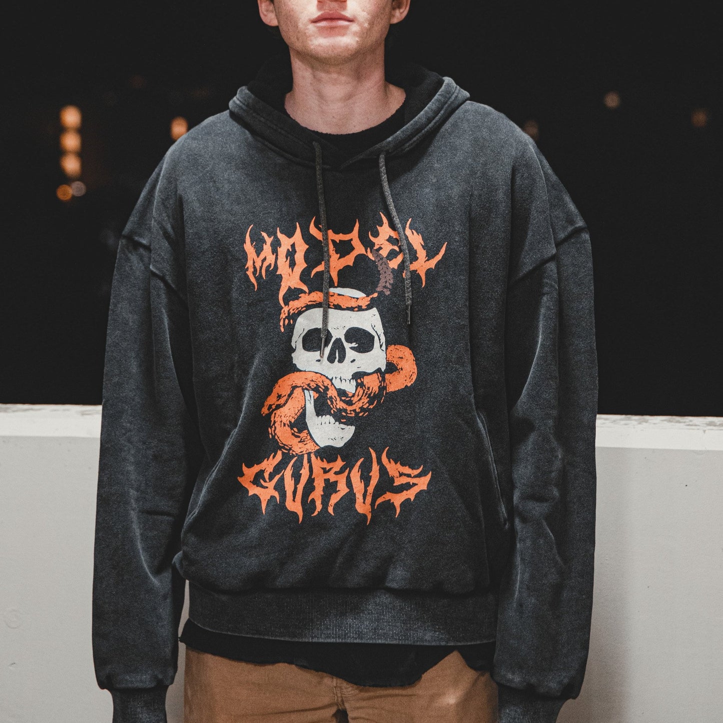 Poisoned Minds - Orange Vintage Hoodie