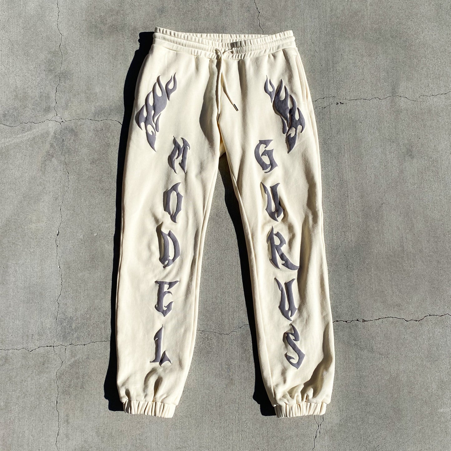 Y2K White Sweatpants - The Last Shrine