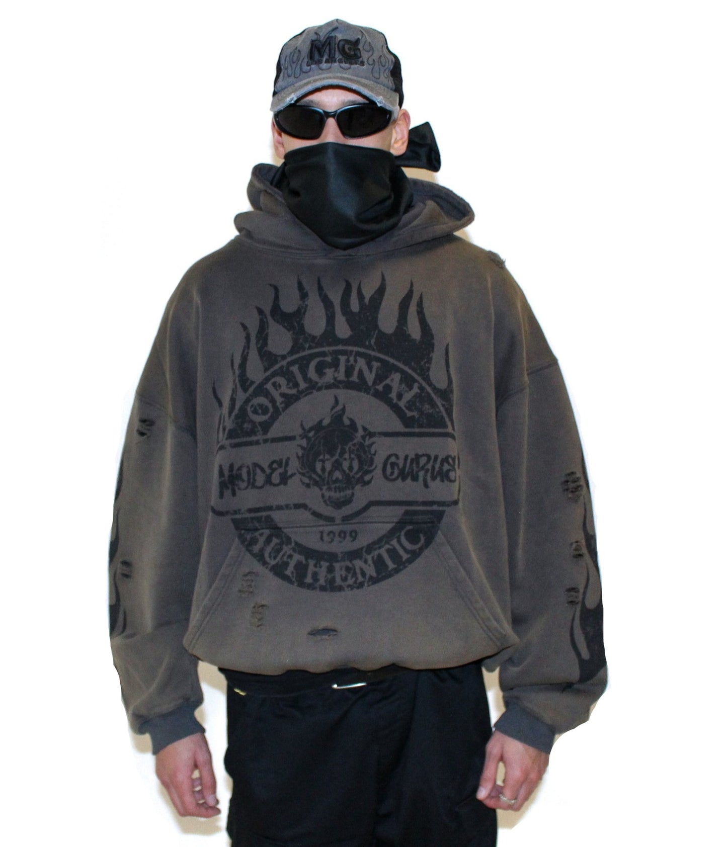 Dark Flames - Vintage Dirt Hoodie