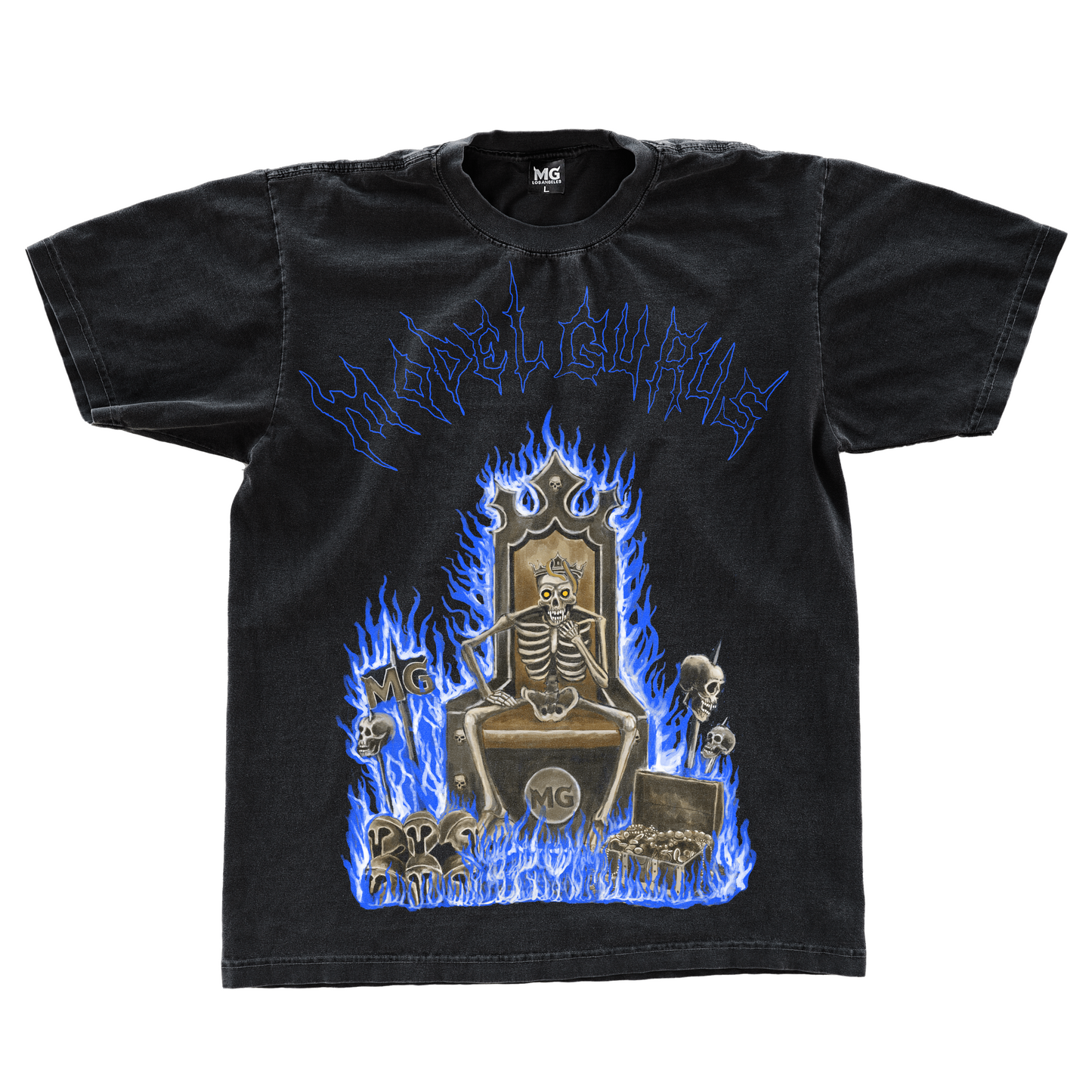 The King is Here - Shirt - Blue